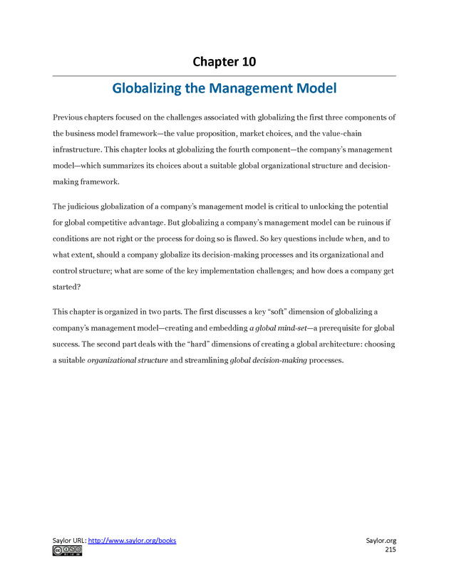 Fundamentals of Global Strategy - Page 215